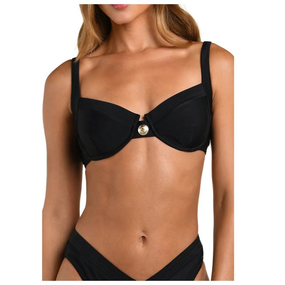 NEW L'AGENCE Adrienne Swim Top Size Large